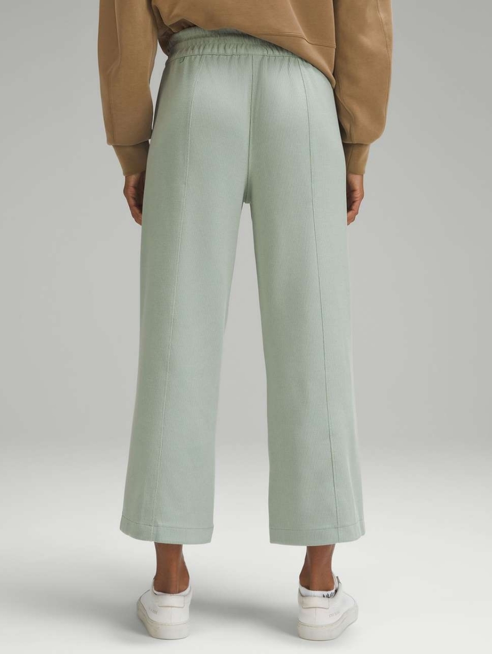 Lululemon Ribbed Softstreme Mid-Rise Wide-Leg Cropped Pant 25" - Picture 2 of 5
